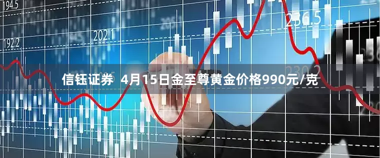 信钰证券  4月15日金至尊黄金价格990元/克
